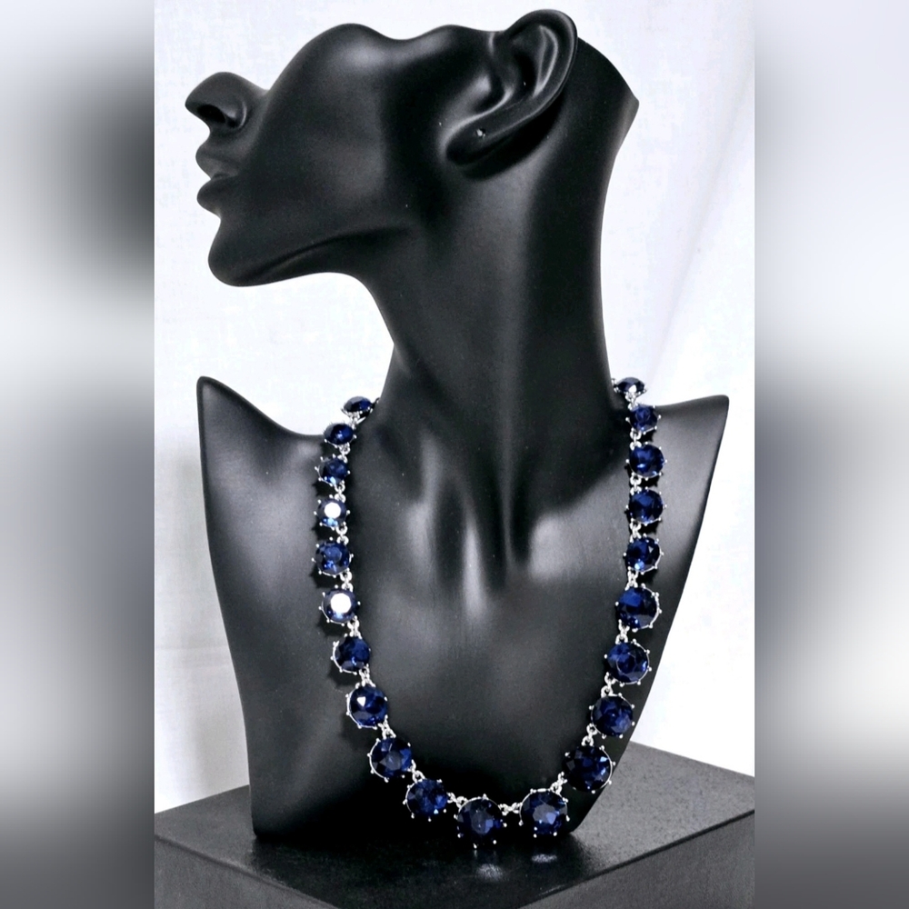 Charter Club Elegant Blue and Silver Necklace